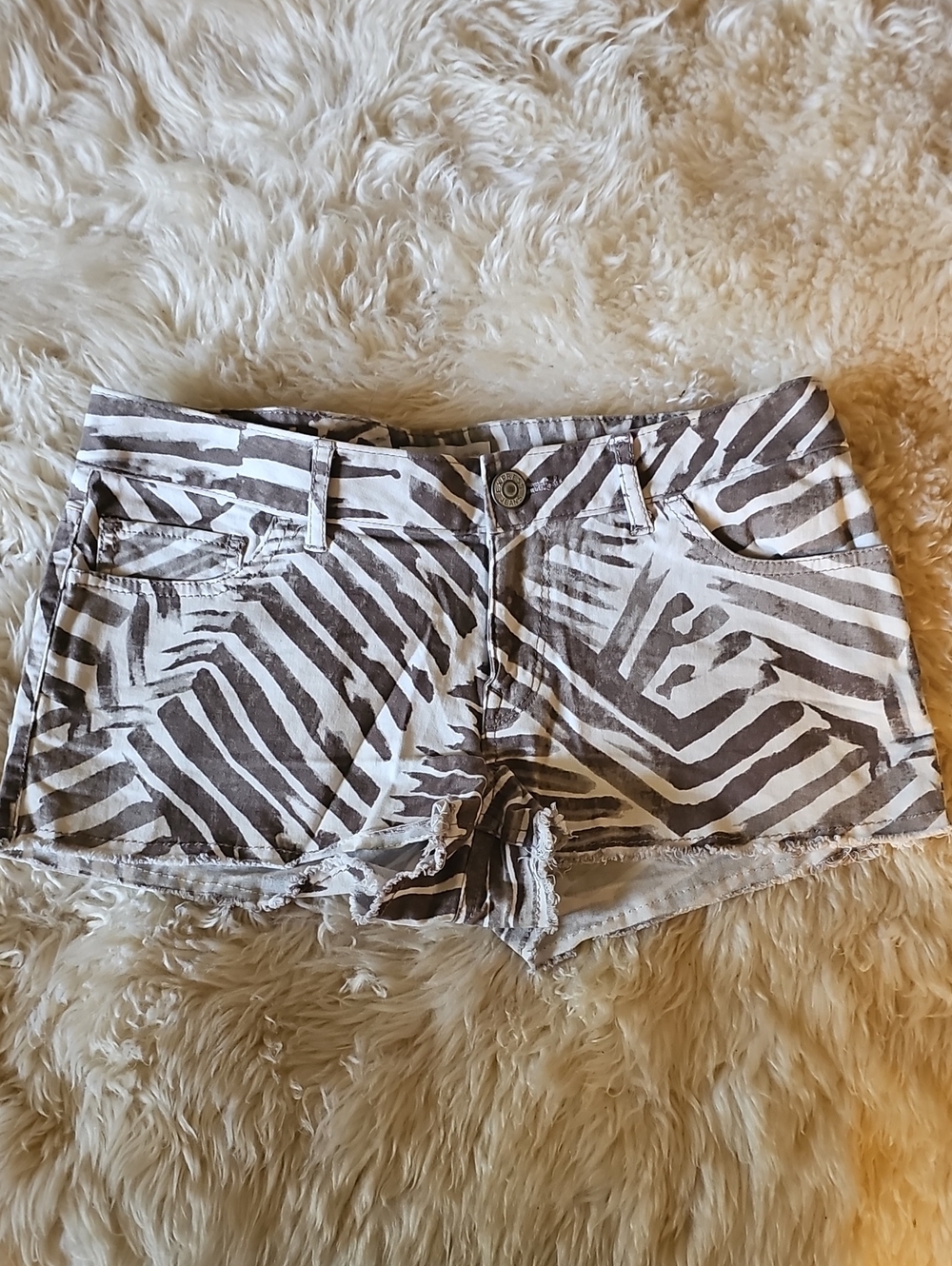 Express Zebra Print Shorts Size 4
